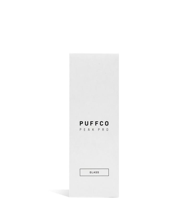 Clear Puffco Peak Pro V2 Replacement Glass packaging on white background