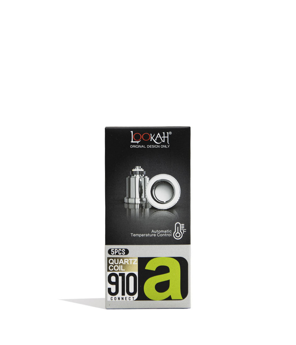 Lookah 910 Connect Quartz Coil 5pk Packaging Front View on White Background