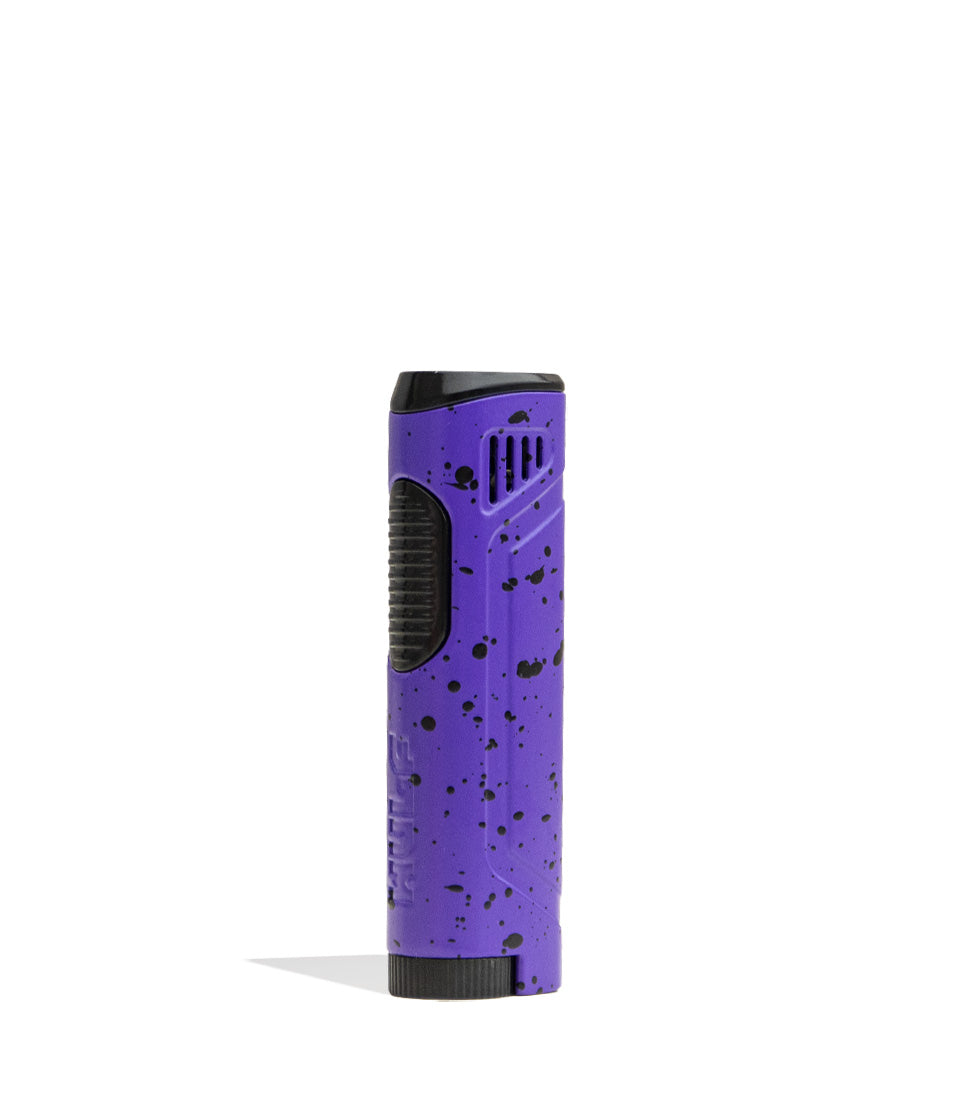 Purple Black Spatter side view Wulf Mods Blitz Butane Powered Torch on white background