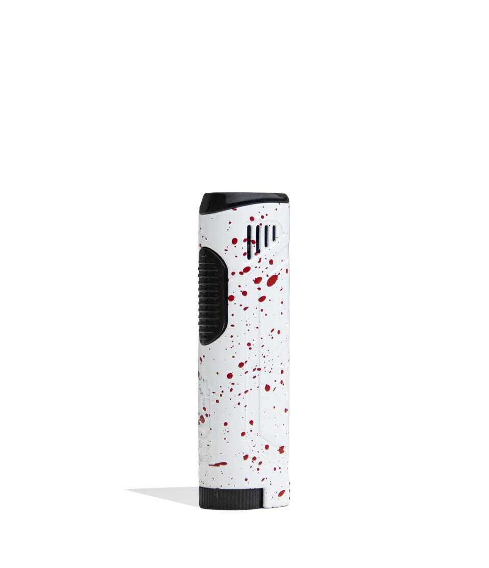 White Red Spatter side view Wulf Mods Blitz Butane Powered Torch on white background