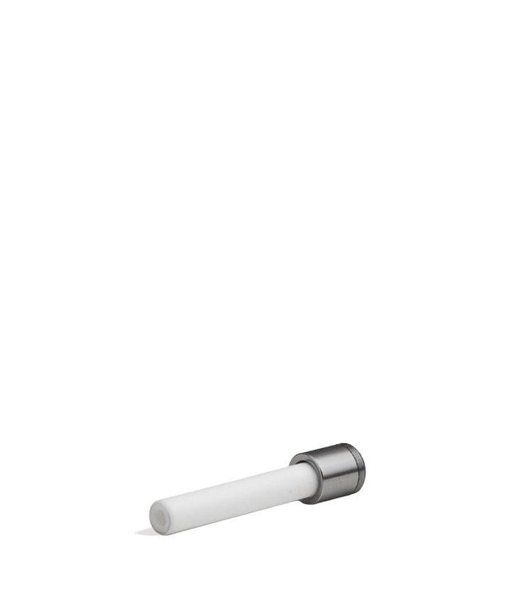 Ceramic side view Wulf Glass Screw On Nectar Tips on white background