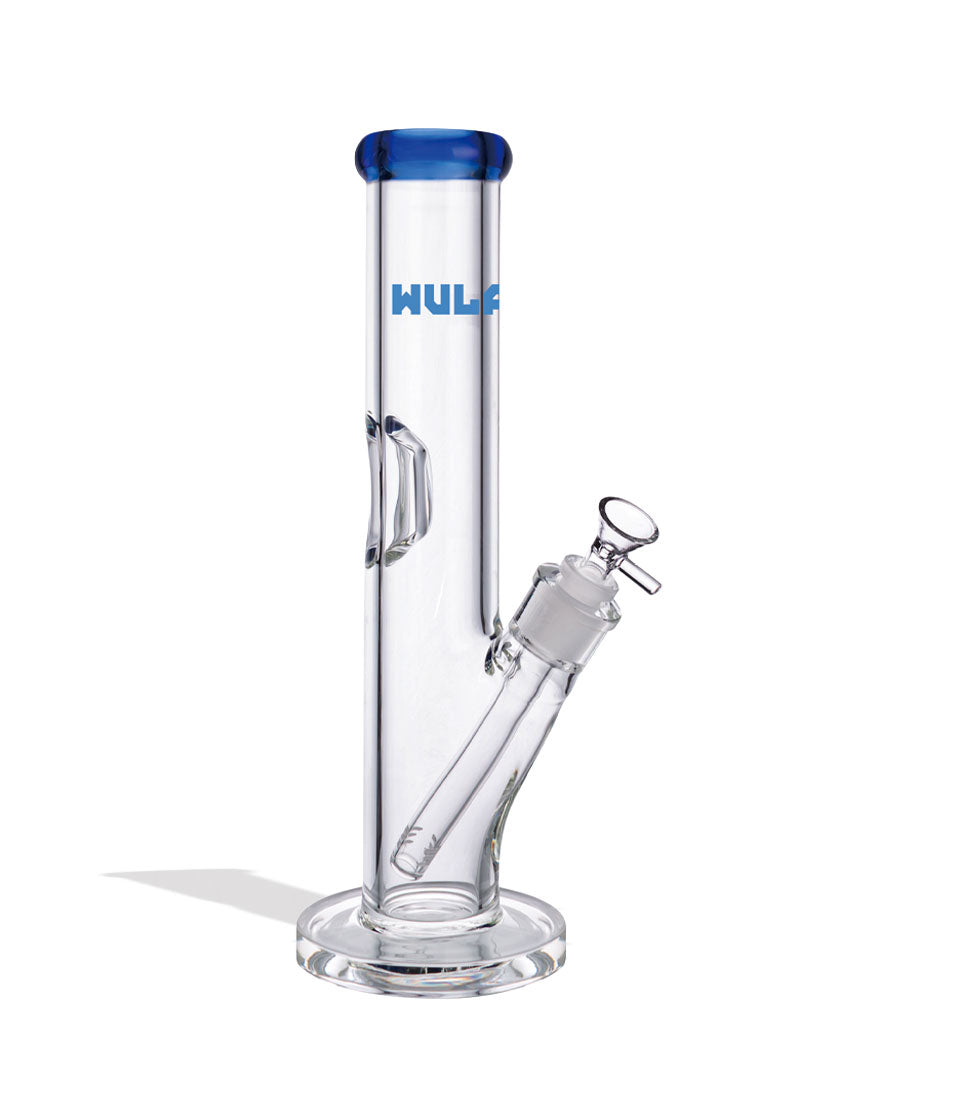Blue Wulf Mods 7mm 12inch Straight Water Pipe Front View on White Background