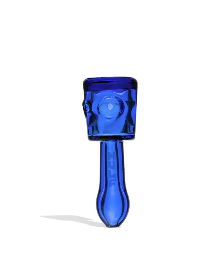 Blue front view Wulf Mods Bell Hand Pipe on white background