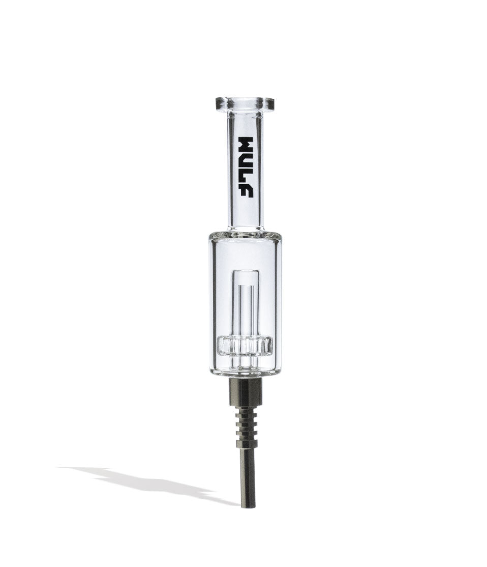 Clear Wulf Mods Nova Water Filtered Nectar Collector Front View on White Background