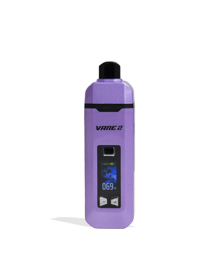 Violet Yocan Vane 2 Portable Dry Herb Vaporizer Front View on White Background