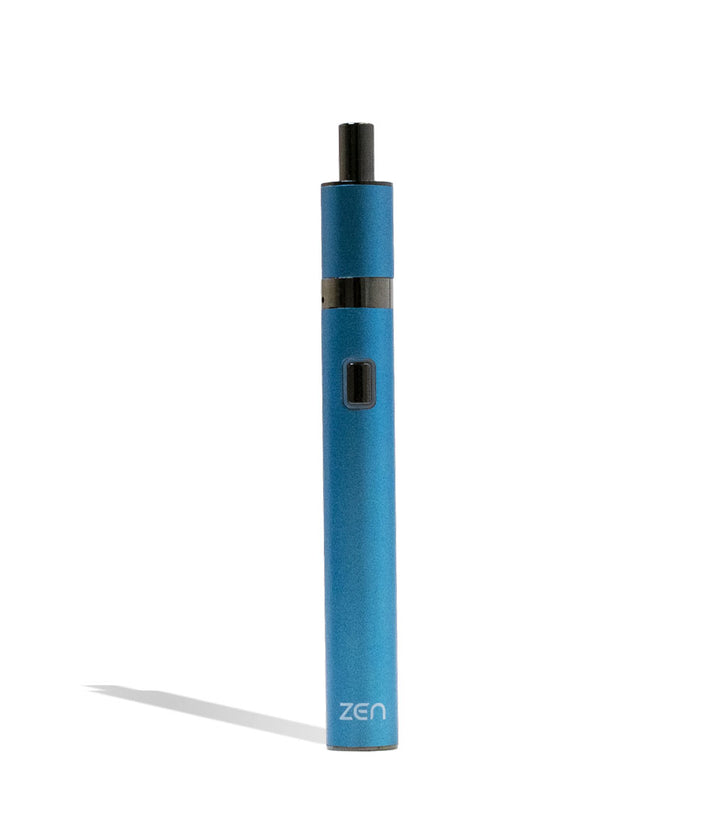 Blue Yocan Zen Wax Vaporizer Front View on White Background