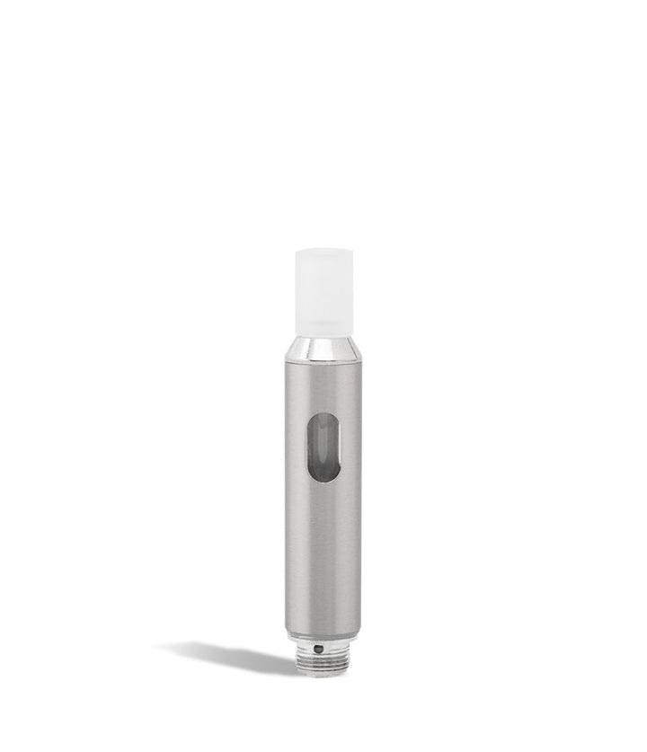 Silver tank front view Wulf Mods SLK Concentrate Vape Pen Kit on white studio background