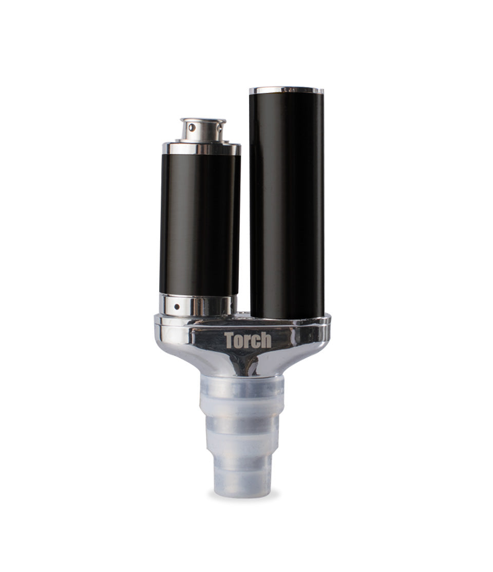 Yocan Torch Portable Enail Black Front View on white background